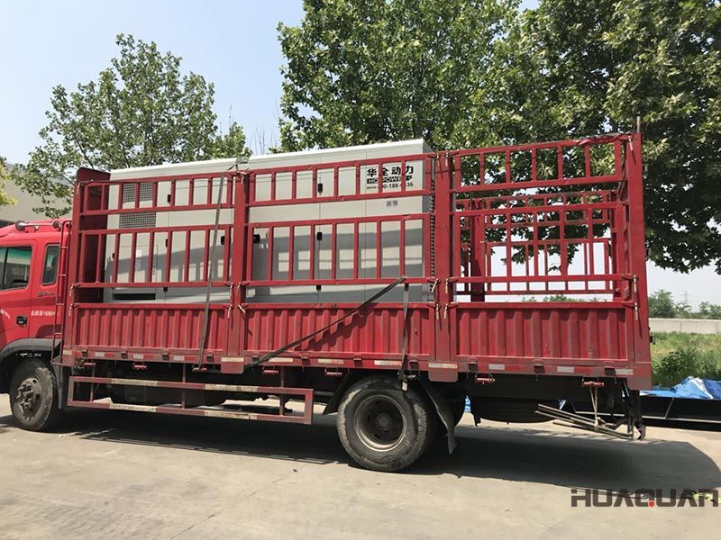 郭先生訂購的HQ50GF柴油發電機組在6.1號順利發往河南省