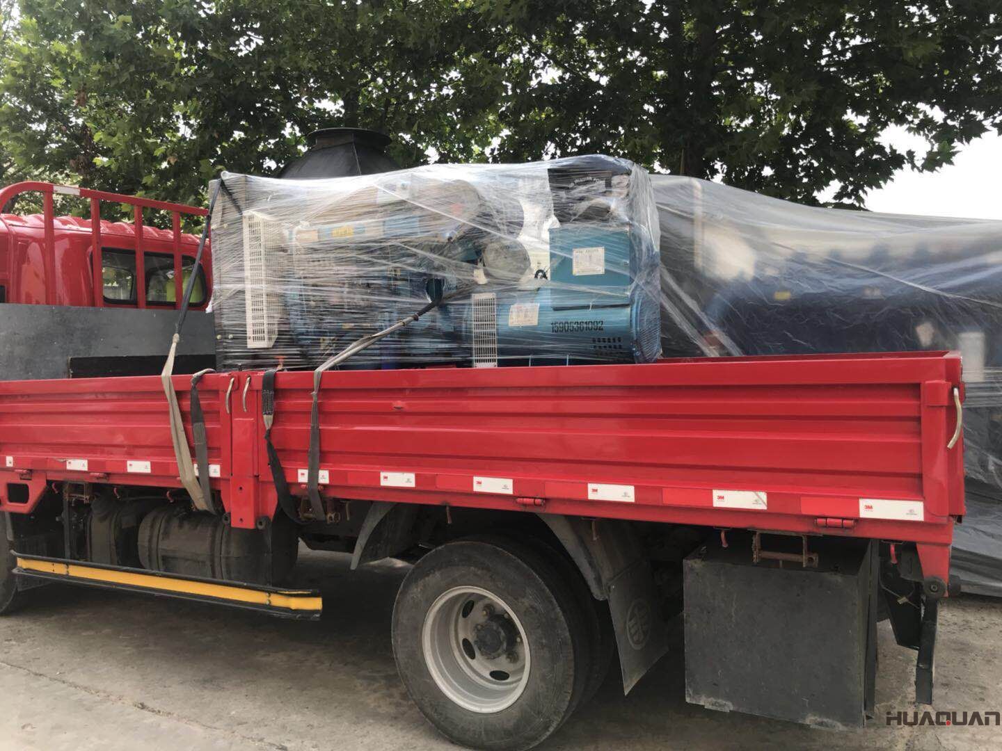 8月9日，一臺100kw標(biāo)配柴油發(fā)電機(jī)組從華全動力順利發(fā)往河北