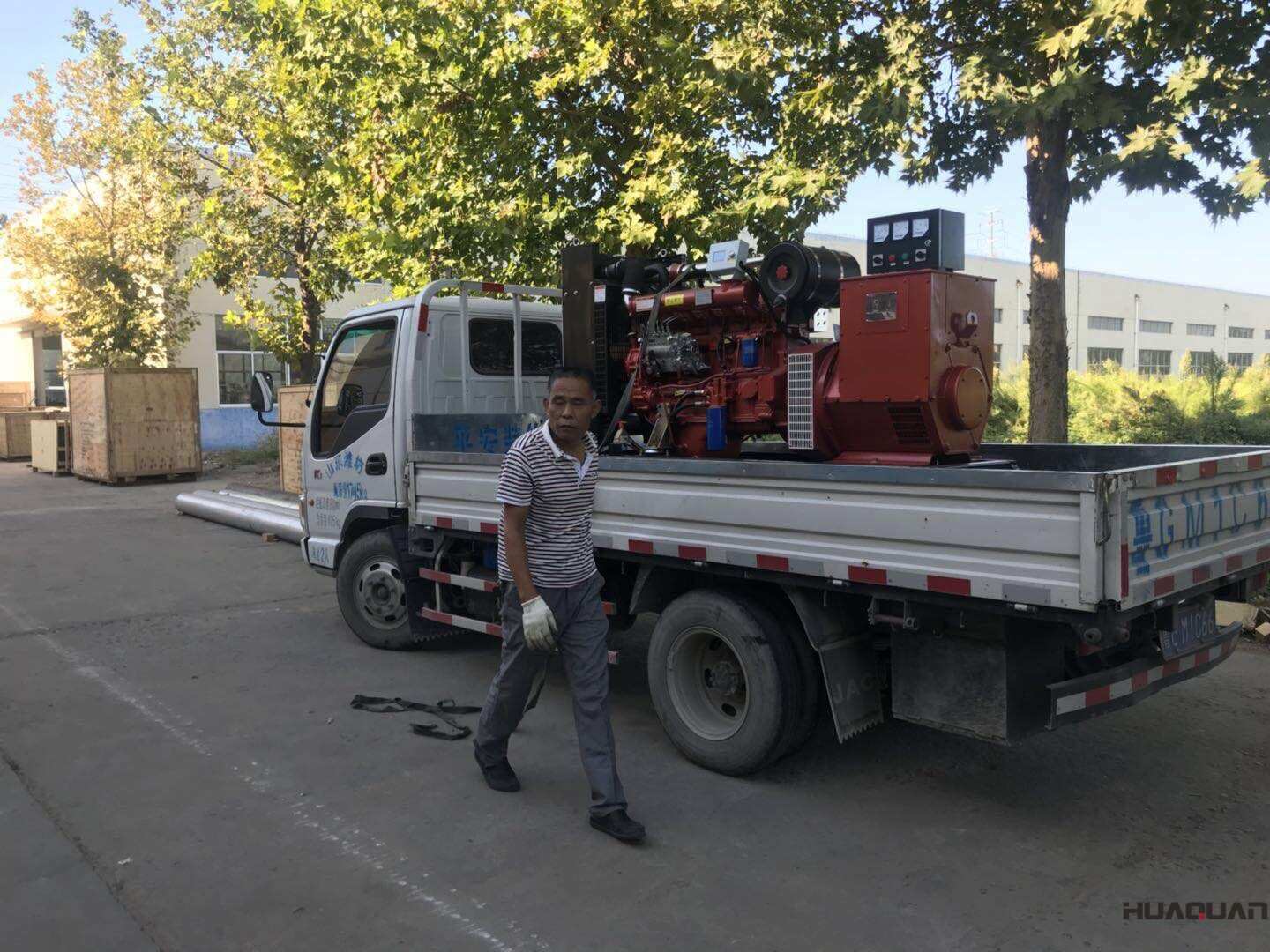 一臺30kw標(biāo)配型柴油發(fā)電機組于9月18日發(fā)往山東